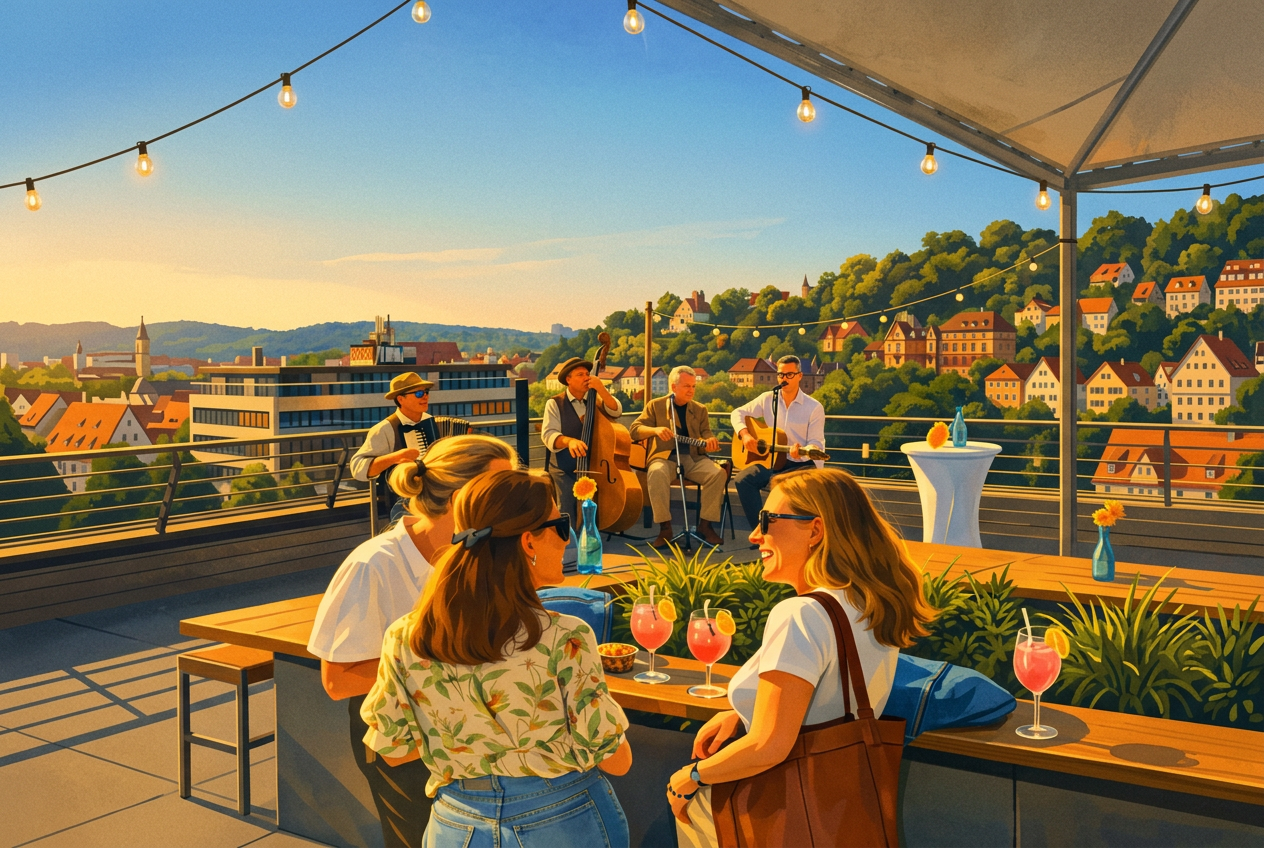 Afterwork auf der SKYBAR-Dachterrasse
